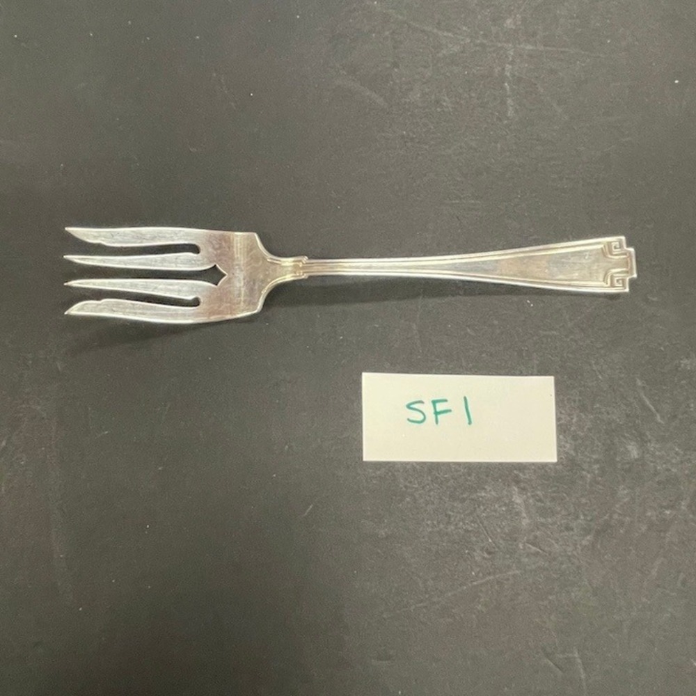 Antique Sterling Silver Salad Fork Gorham Etruscan Art Deco Greek Key SF1